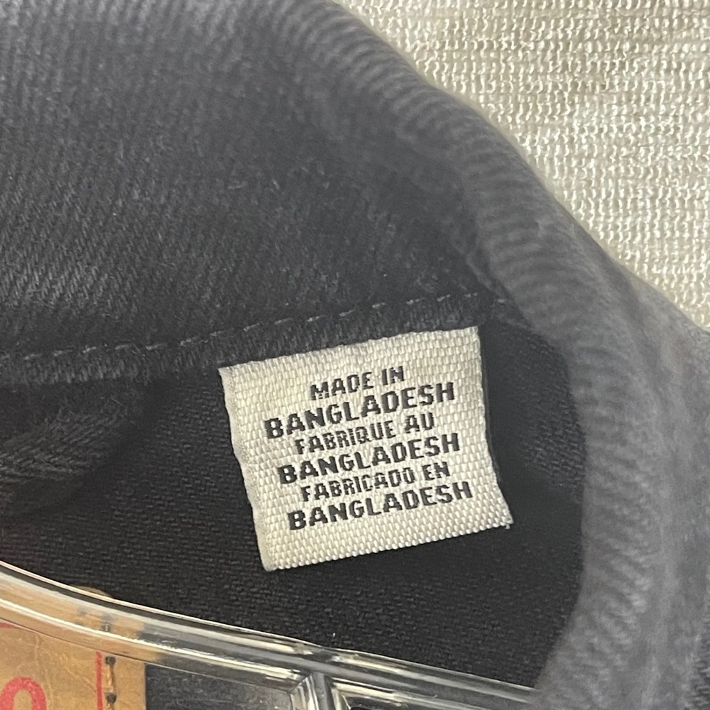 Levis Trucker Jacket Mens M Black Stretch Denim Outerwear - Picture 6 of 9